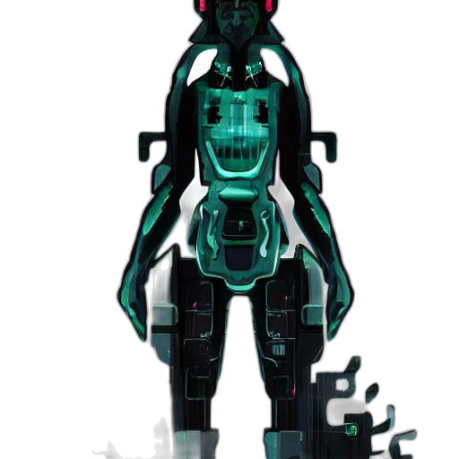 robot, creature, weapon, mask transparent PNG cut-out