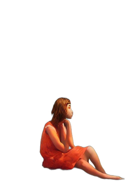 dress, face, jewelry, shoes transparent PNG cut-out