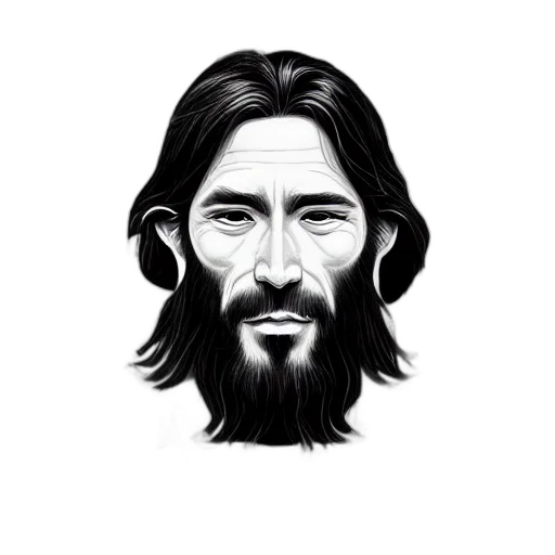 face, hair, photorealistic, cartoon transparent PNG cut-out