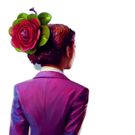 crown, jacket, flower, dress transparent PNG cut-out