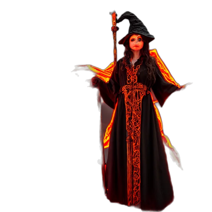 staff, dress, fantasy art, concept art transparent PNG cut-out