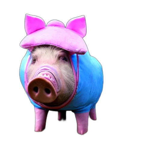 animal, hat, mask, 3d render transparent PNG cut-out