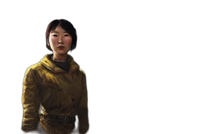 staff, jacket, face, concept art transparent PNG cut-out