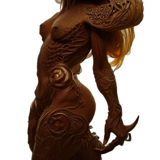 dress, mask, dragon, staff transparent PNG cut-out