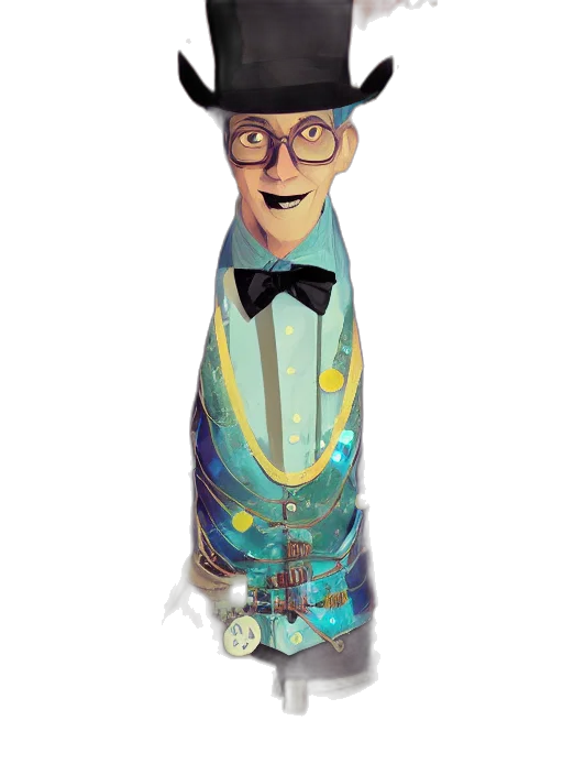 bottle, staff, hat, cartoon transparent PNG cut-out