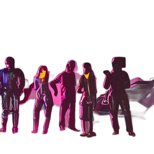 jacket, staff, concept art, 3d render transparent PNG cut-out