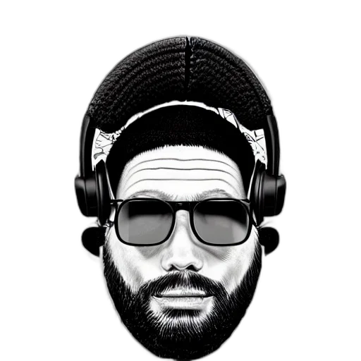 face, cartoon, photorealistic, pixel art transparent PNG cut-out