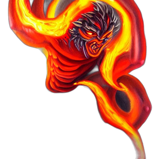 mask, dragon, staff, creature transparent PNG cut-out