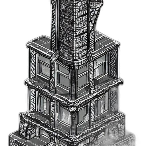 building, furniture, crown, robot transparent PNG cut-out