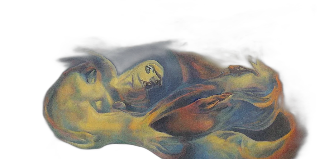 mask, photorealistic, oil painting, watercolor transparent PNG cut-out
