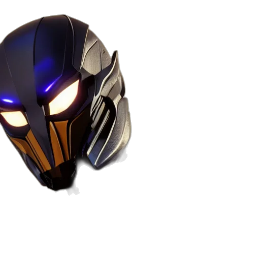 mask, robot, 3d render, concept art transparent PNG cut-out