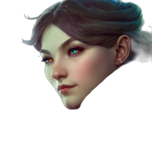 face, mask, crown, creature transparent PNG cut-out