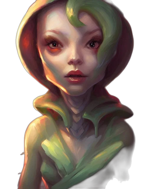 face, creature, mask, fantasy art transparent PNG cut-out