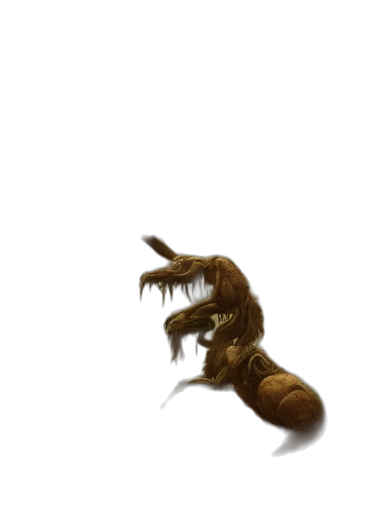 creature, dragon, animal, hair transparent PNG cut-out