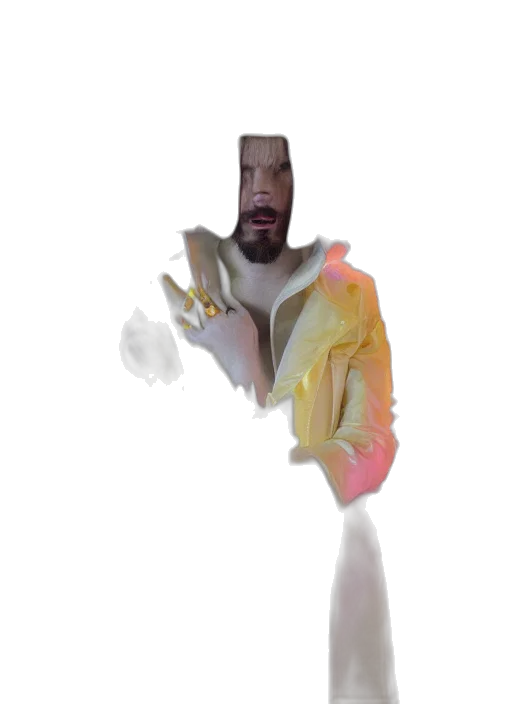 jacket, robot, creature, weapon transparent PNG cut-out