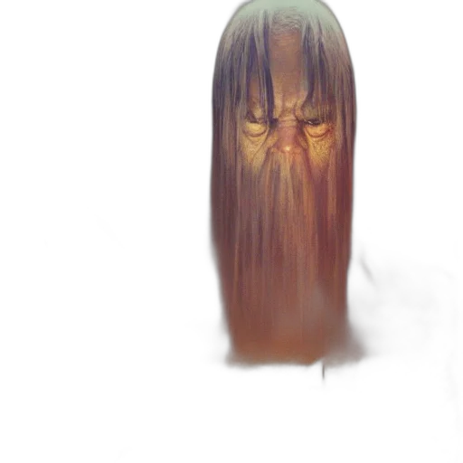 hair, face, mask, creature transparent PNG cut-out