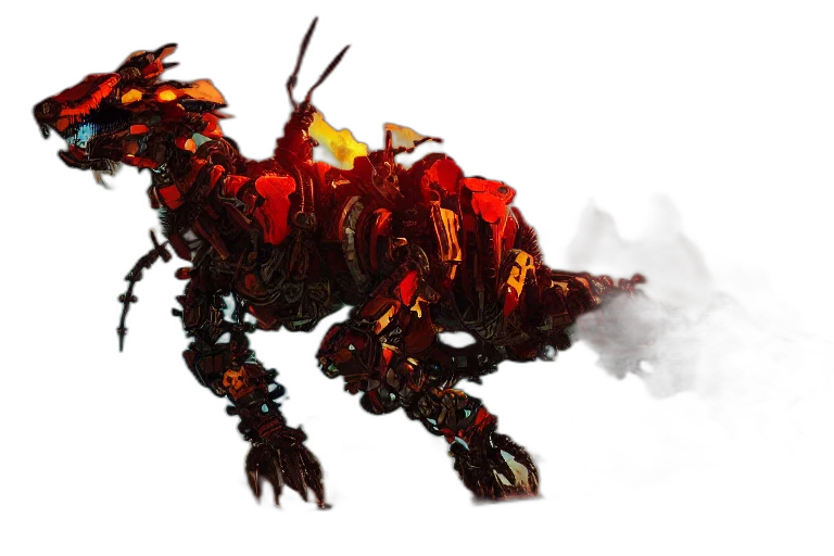 dragon, creature, weapon, robot transparent PNG cut-out