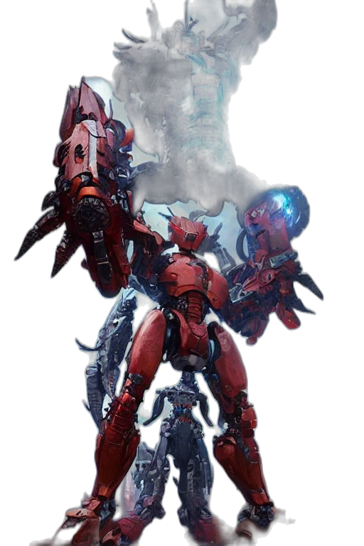 robot, weapon, dragon, creature transparent PNG cut-out