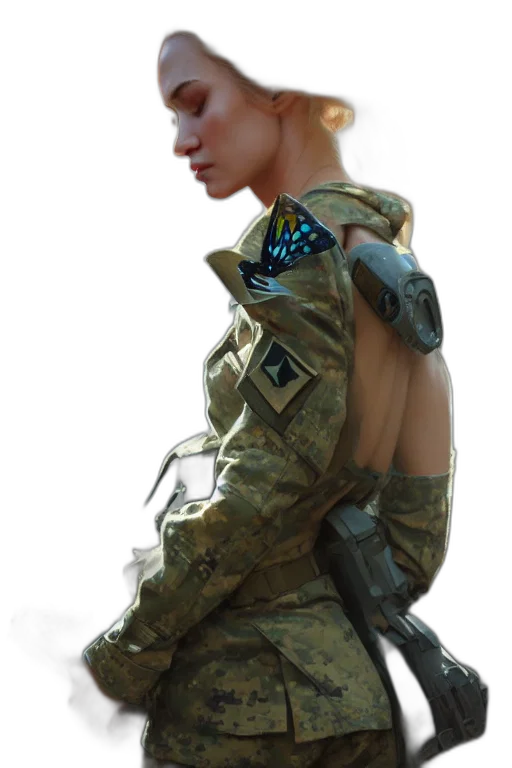 jacket, robot, dress, face transparent PNG cut-out