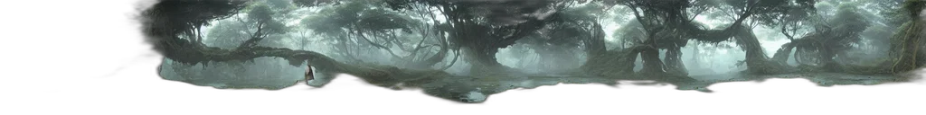 tree, mask, dragon, creature transparent PNG cut-out