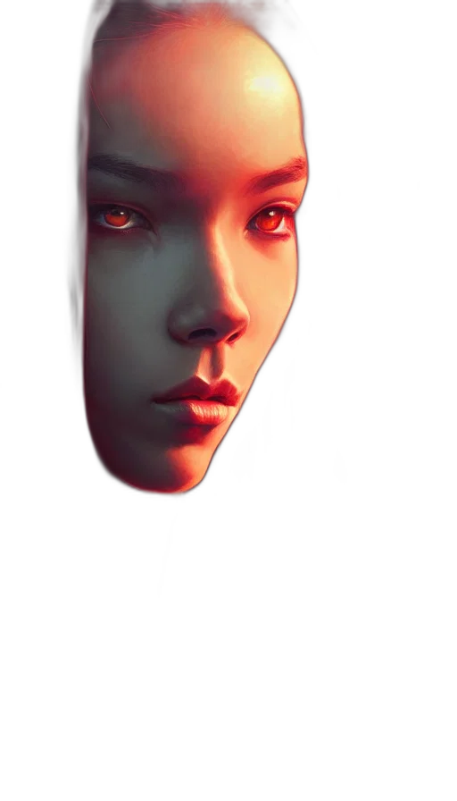 face, mask, robot, creature transparent PNG cut-out