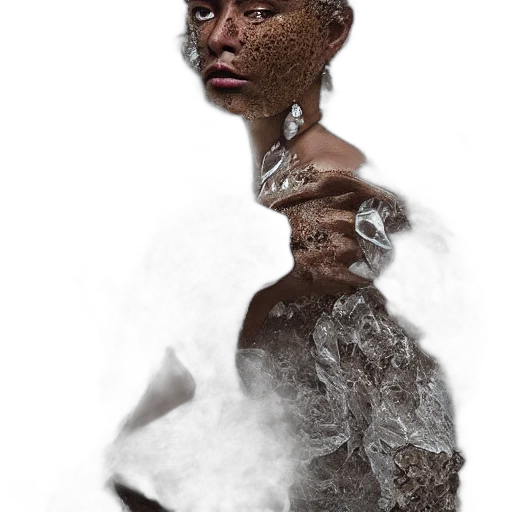 face, mask, hair, creature transparent PNG cut-out