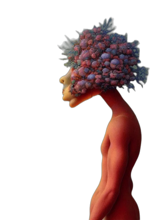crown, hat, hair, flower transparent PNG cut-out