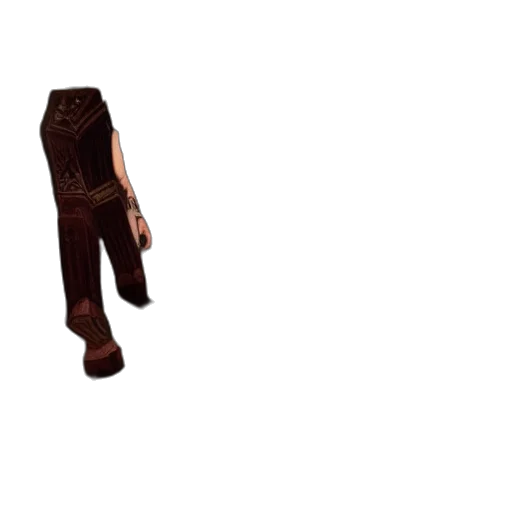 jacket, staff, shoes, weapon transparent PNG cut-out