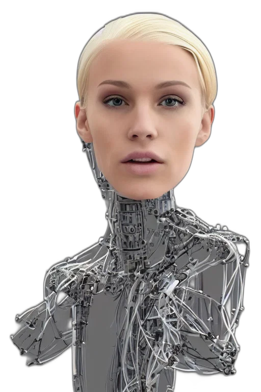 robot, face, dress, jacket transparent PNG cut-out