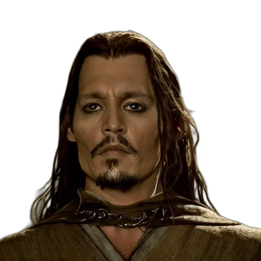face, hair, staff, fantasy art transparent PNG cut-out