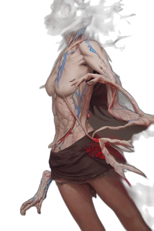 creature, dress, face, mask transparent PNG cut-out