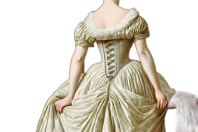 dress, jewelry, photorealistic, oil painting transparent PNG cut-out