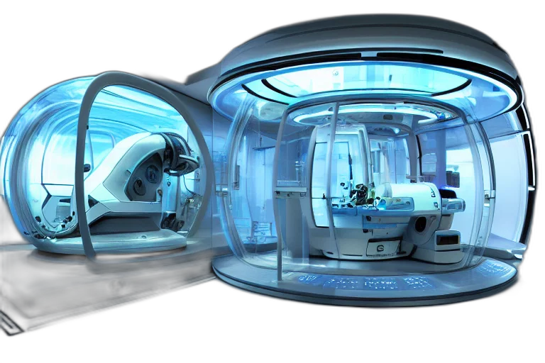 robot, concept art, 3d render, outer space transparent PNG cut-out