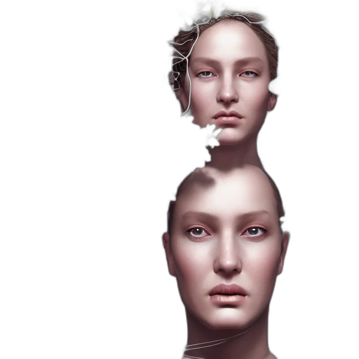 face, robot, crown, mask transparent PNG cut-out
