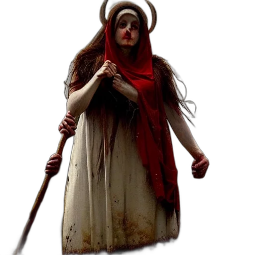 staff, sword, creature, concept art transparent PNG cut-out