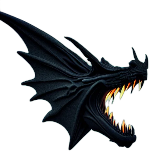 dragon, creature, animal, staff transparent PNG cut-out