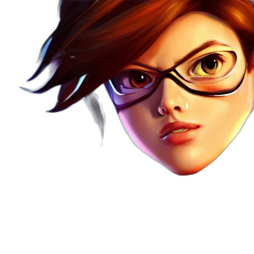face, staff, concept art, 3d render transparent PNG cut-out