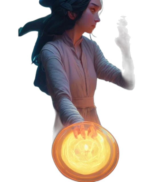 staff, mask, creature, jacket transparent PNG cut-out