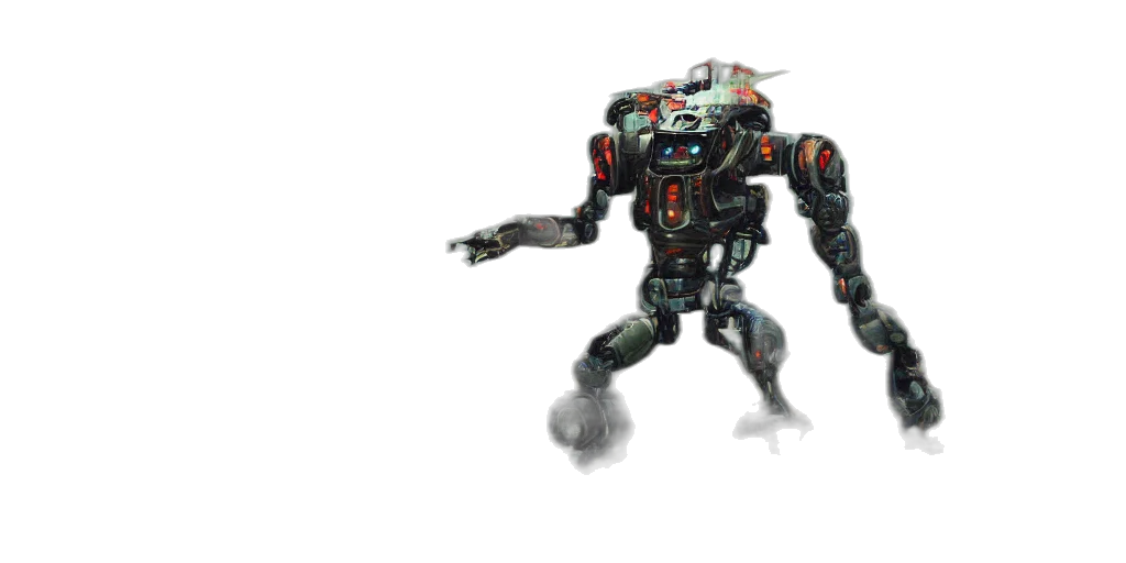 robot, weapon, creature, concept art transparent PNG cut-out