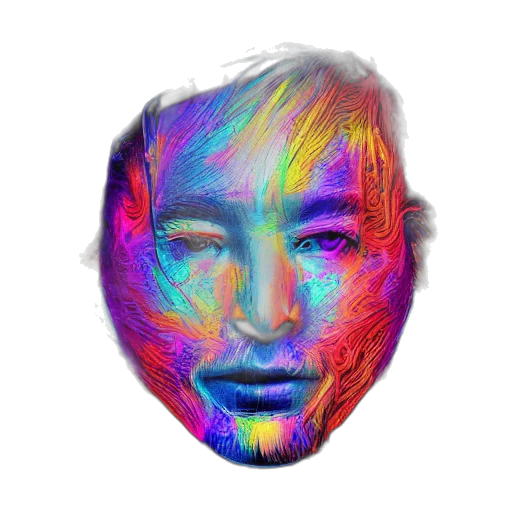 face, mask, hair, robot transparent PNG cut-out