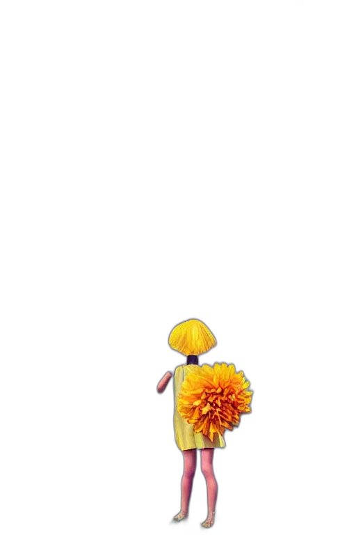 flower, staff, umbrella, hat transparent PNG cut-out