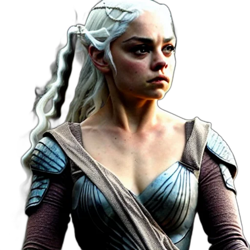 dragon, staff, face, dress transparent PNG cut-out