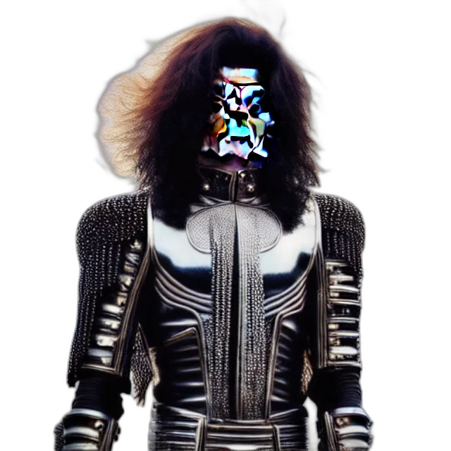 jacket, robot, hair, creature transparent PNG cut-out