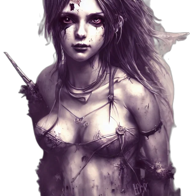 sword, weapon, face, fantasy art transparent PNG cut-out