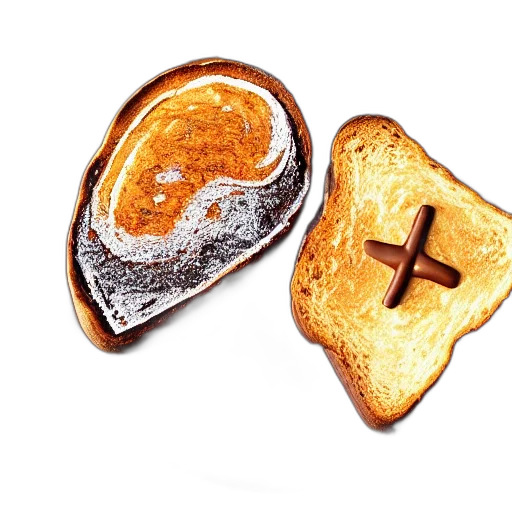 food, jewelry, crown, burnt transparent PNG cut-out