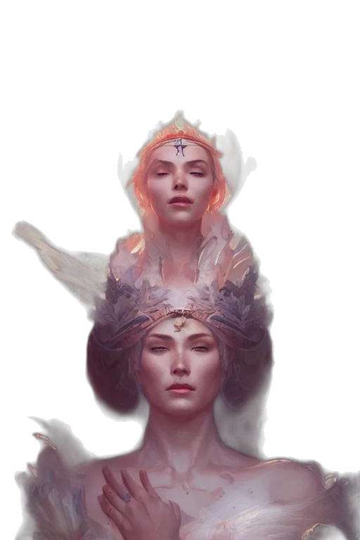 crown, face, mask, creature transparent PNG cut-out