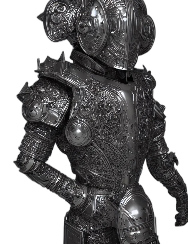 robot, mask, sword, staff transparent PNG cut-out