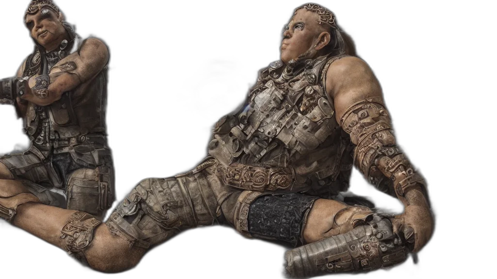 weapon, creature, 3d render, concept art transparent PNG cut-out