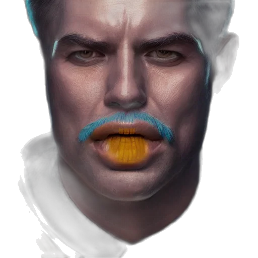 face, mask, staff, creature transparent PNG cut-out