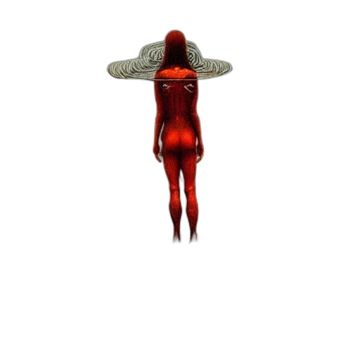 dress, hat, hair, creature transparent PNG cut-out